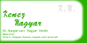 kenez magyar business card